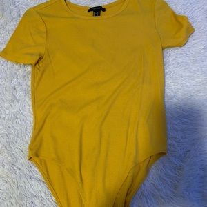 Plain yellow bodysuit